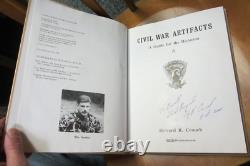 Civil War Artifacts HC Crouch Signed Bottle Horse Insignia Artillery Medical oop