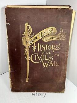 Civil War Book 1895 Frank Leslie's Illustrated History Of The Civil War Good