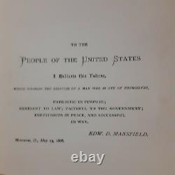 Civil War Book Lives of Ulysses S. Grant and Schuyler Colfax 1868 Mansfield