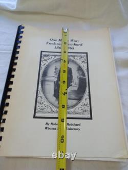 Civil War Book One Man's War Frederick Meinhard 1862-1865 Maps Recollections