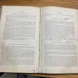 Civil War Book Records Living Officers U. S. Navy 1870 Signed Author & Adm Emmons