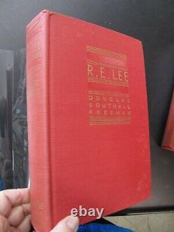 Civil War Confederacy Robert E Lee Freeman Biography 4 Vols Early Printing VG