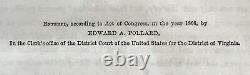 Civil War Edward A. Pollard The Lost Cause E. B. Treat & Co. 1867