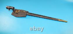 Civil War English Pattern 1853 /76 Bushed Bayonet + Scabbard & Frog Unit Marked