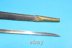 Civil War English Pattern 1853 /76 Bushed Bayonet + Scabbard & Frog Unit Marked