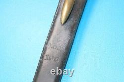 Civil War English Pattern 1853 /76 Bushed Bayonet + Scabbard & Frog Unit Marked