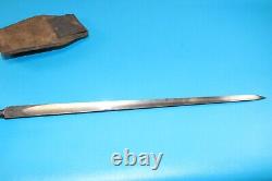 Civil War English Pattern 1853 /76 Bushed Bayonet + Scabbard & Frog Unit Marked