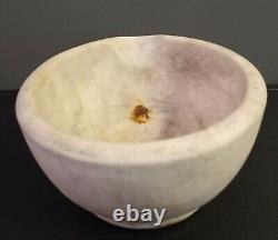 Civil War Era-English Trade Mark M Ironstone Mortar Apothecary Pharmacy Bowl