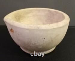 Civil War Era-English Trade Mark M Ironstone Mortar Apothecary Pharmacy Bowl