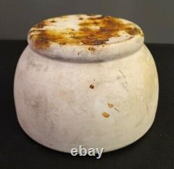 Civil War Era-English Trade Mark M Ironstone Mortar Apothecary Pharmacy Bowl