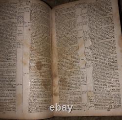 Civil War Era Leather Small Bible With Broken Strap, Faint Writings, & Name Rare