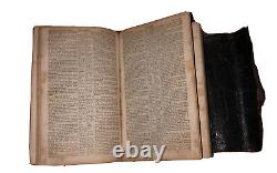 Civil War Era Leather Small Bible With Broken Strap, Faint Writings, & Name Rare