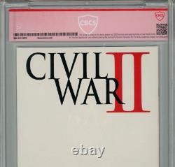 Civil War II #0 CBCS 9.8 Fan Expo Variant Signed Stan Lee 1st App Ulysses 2016