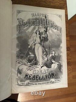 Civil War Pictorial History of the Great Rebellion, Volumes 1 & 2. MAPS Illust