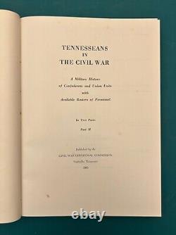 Civil War, Tennessee, Union and Rebel Units and Personnel, 2 vols, 1964 & 1965