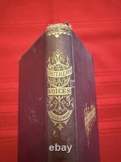 Civil War book (1872) Southern Voices Poems by Wm. H. Holcombe, M. D
