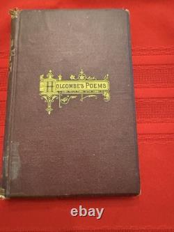 Civil War book (1872) Southern Voices Poems by Wm. H. Holcombe, M. D
