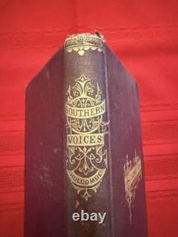 Civil War book (1872) Southern Voices Poems by Wm. H. Holcombe, M. D
