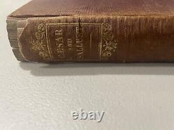 Commentaries of Cesar 1837 Book- Library Gen George Ramsey Civil War- RARE