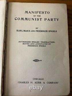Communist Manifesto/Civil War in France, c. 1910 American Press! Rare