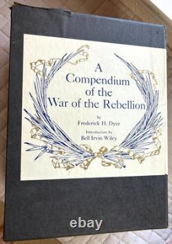 Compendium of the War of Rebellion 3 Vol. HB Slipcase Frederick Dyer