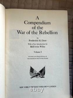 Compendium of the War of Rebellion 3 Vol. HB Slipcase Frederick Dyer