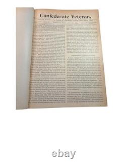 Confederate Veteran Vol II 1894 American Civil War History Magazine Bound