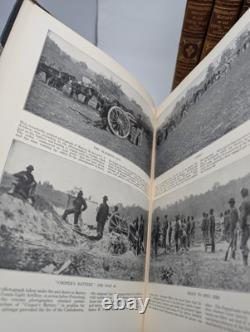 DELUXE LEATHER 10 Vol. Miller 1912 Photographic History of Civil War