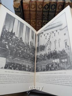 DELUXE LEATHER 10 Vol. Miller 1912 Photographic History of Civil War
