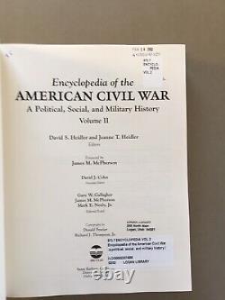 David HEIDLER Encyclopedia of the American Civil War (5 volumes) Ex-Library EUC