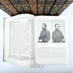 Deluxe Leather Photographic History Civil War 1912 in Ten 10 Volumes Miller