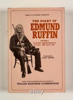 Diary of Edmund Ruffin 3 Volume Set Hardcover William Scarborough Civil War