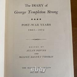 Diary of George Templeton Strong 1835-1875 Civil War HC 1st edition Good/Fair