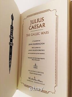 EASTON PRESS Gallic Wars & Civil War Julius Caesar Meier 3V Leather Rome Hisory