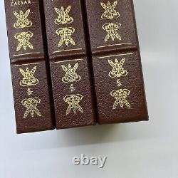EASTON PRESS Gallic Wars & Civil War Julius Caesar Meier 3V Leather Rome History
