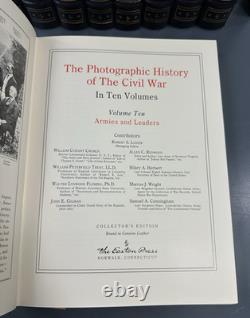 Easton Press 10V PHOTOGRAPHIC HISTORY OF THE CIVIL WAR 1-10