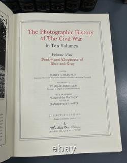 Easton Press 10V PHOTOGRAPHIC HISTORY OF THE CIVIL WAR 1-10