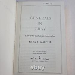 Easton Press Generals in Blue & Generals in Gray Civil War 2-Vol E J Warner READ