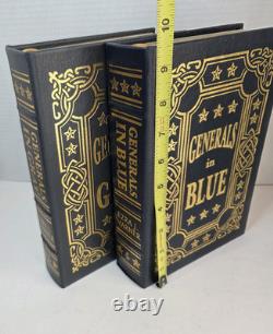 Easton Press Generals in Blue & Generals in Gray Civil War 2-Vol E J Warner READ