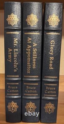 Easton Press Glory Road Lincoln's Army Appomattox 3v CIVIL War Catton Leather