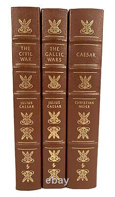 Easton Press JULIUS CAESAR Gallic Wars CIVIL WAR Caesar Meier NEVER READ