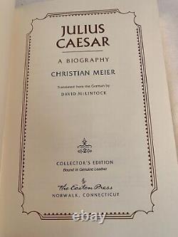 Easton Press JULIUS CAESAR Gallic Wars CIVIL WAR Caesar Meier NEVER READ