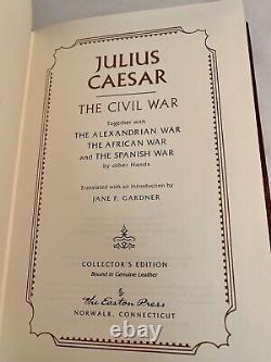 Easton Press JULIUS CAESAR Gallic Wars CIVIL WAR Caesar Meier NEVER READ