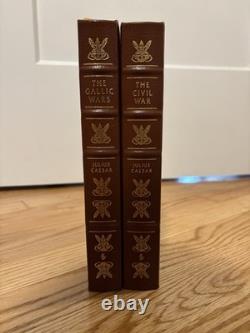 Easton Press Julius Caesar, The Civil war, The Gallic War 2 Volúmenes
