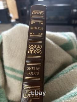 Easton Press Shiloh A Novel by Shelby Foote (Signed Edition) Beyond EX COND