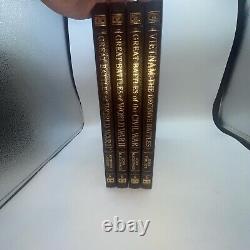 Eaton Press Leather bound Book Great Battles World War II &II, Civil War Vietnam