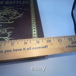 Eaton Press Leather bound Book Great Battles World War II &II, Civil War Vietnam