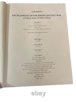 Encyclopedia of the American Civil War 5 Volume Set David & Jeanne Heidler 2000
