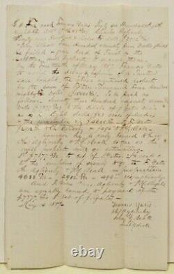 Executed Confederate Privateer John Yates Beall Signed Manuscript 1857 CIVIL War