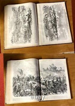 FAMOUS LEADERS AND BATTLE SCENES 1896 Civil War Illustrated Military(see Desc)